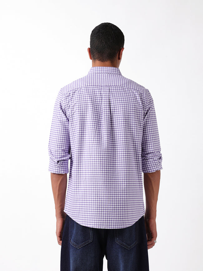 Men Purple Regular Fit Shirt