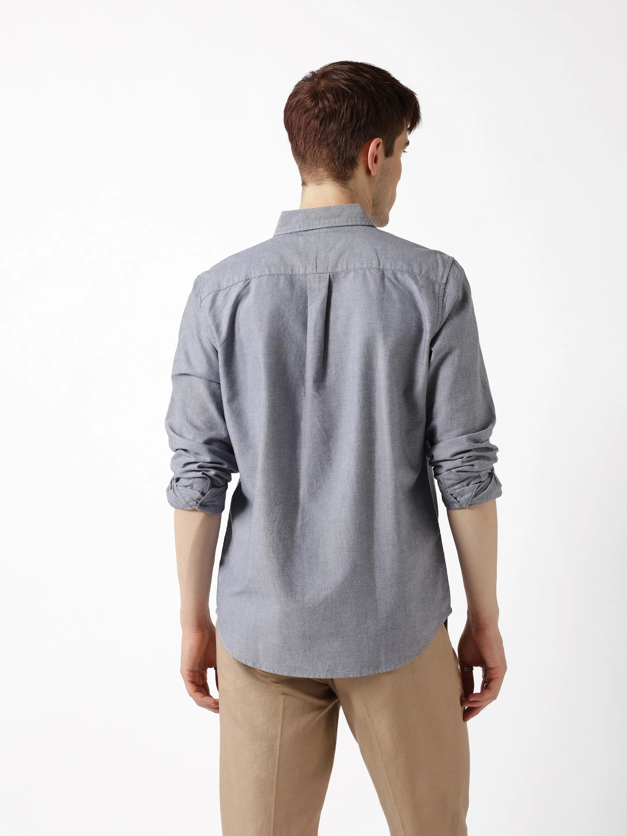 Men Navy Casual Shirt