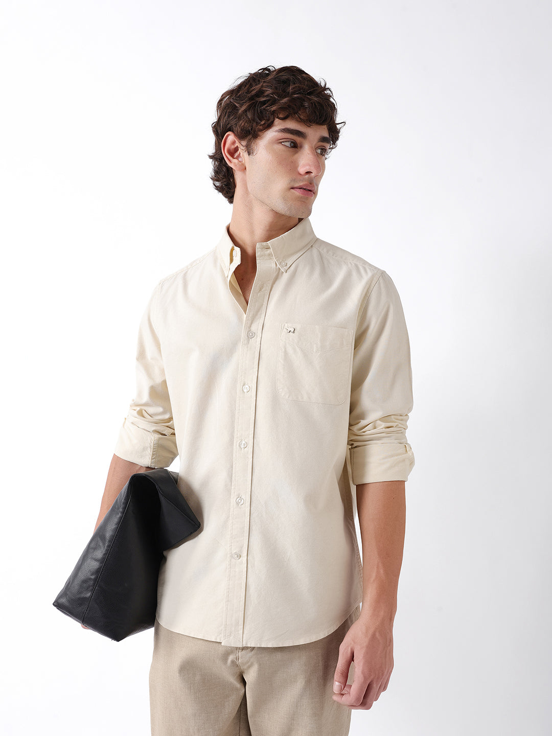Men Yellow Casual Shirt