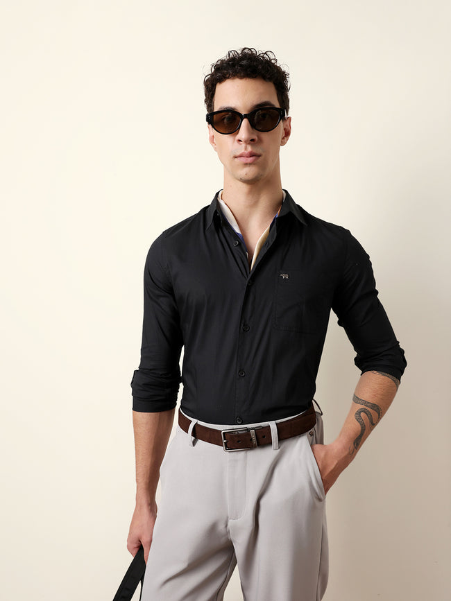 Men Black Casual Shirt