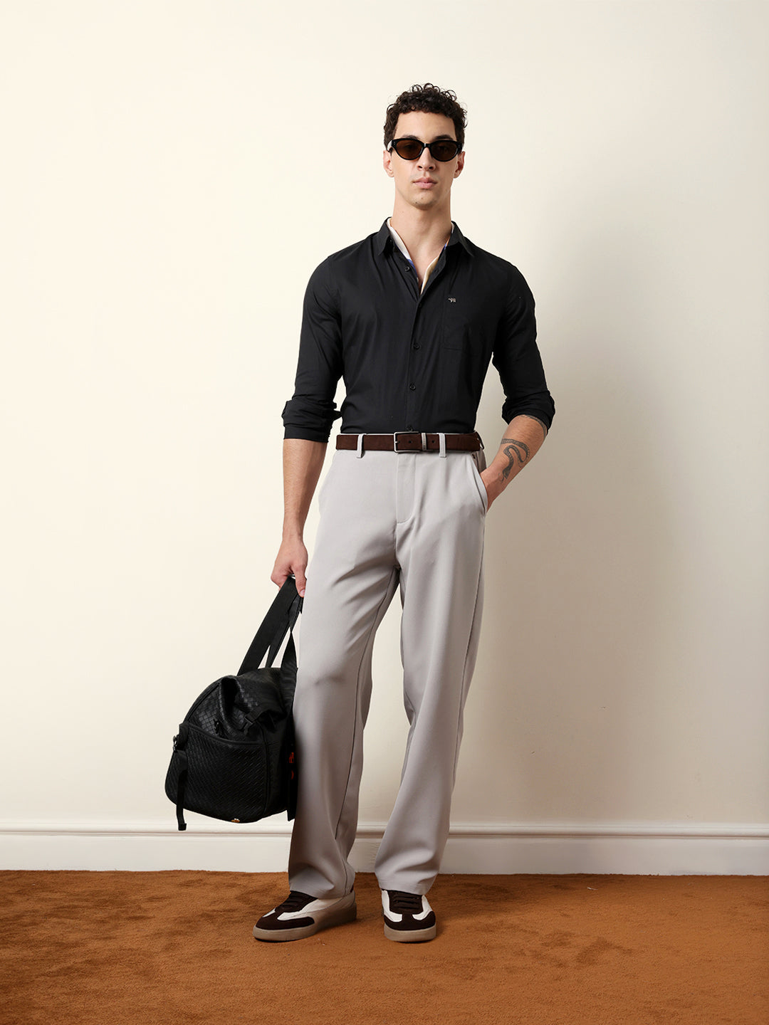 Men Black Casual Shirt