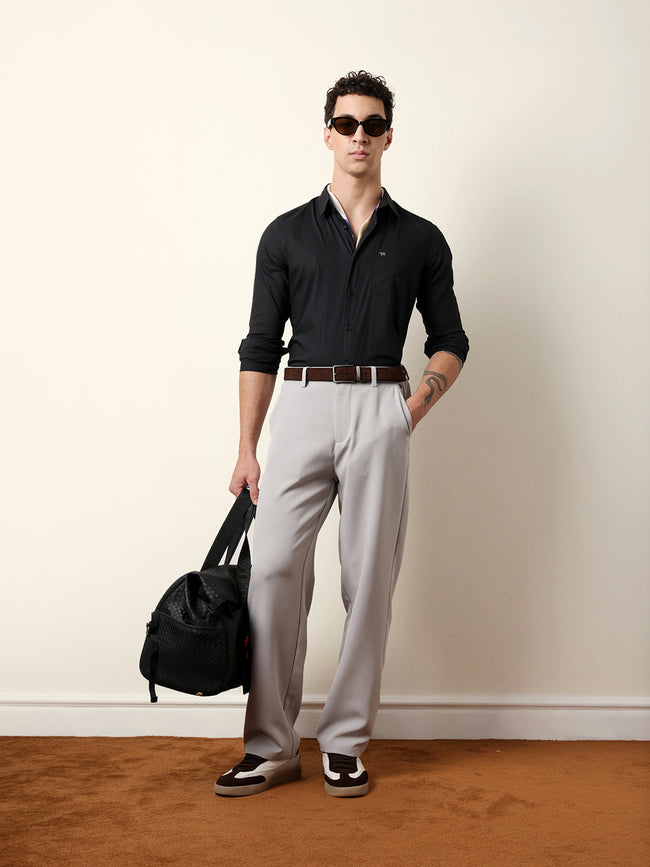 Men Black Casual Shirt