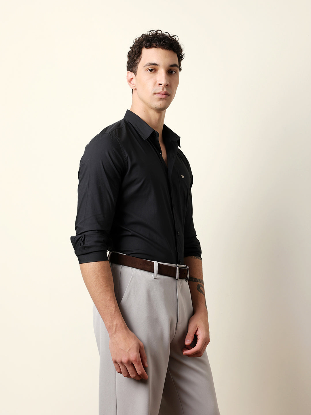 Men Black Casual Shirt