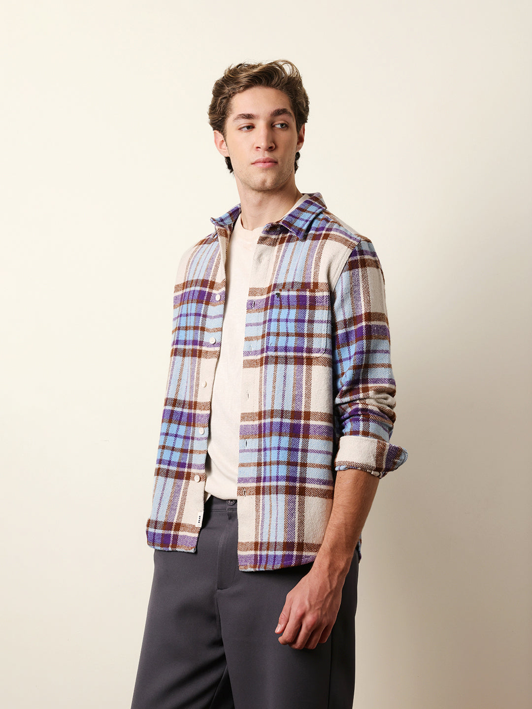Men Checked Casual Full-Sleeve Shirt
