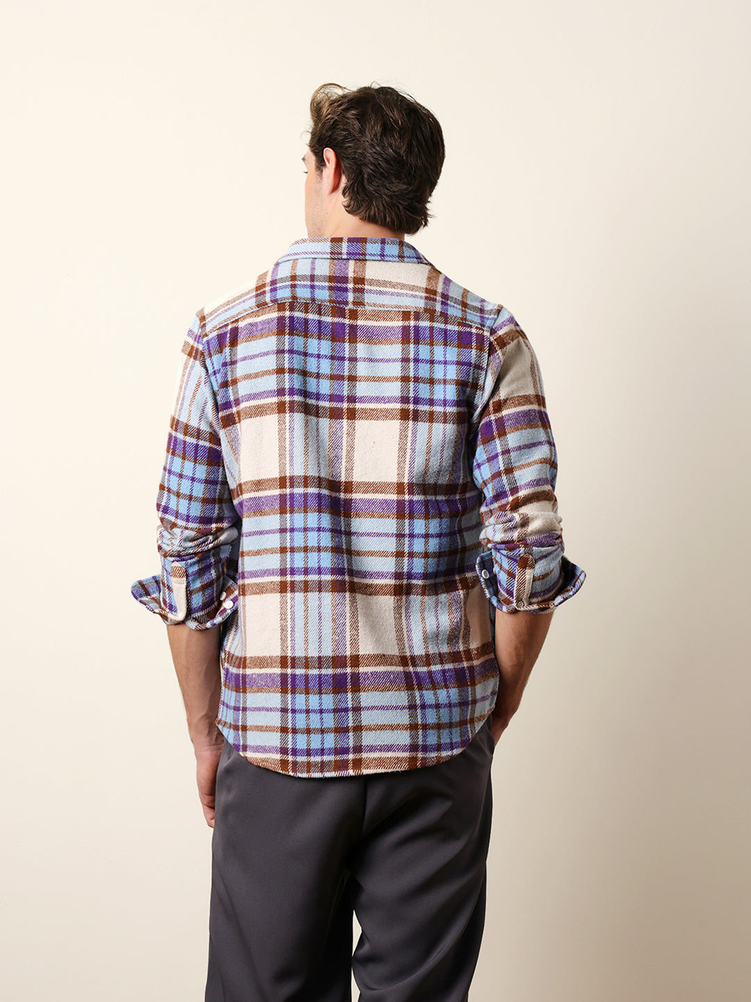 Men Checked Casual Full-Sleeve Shirt