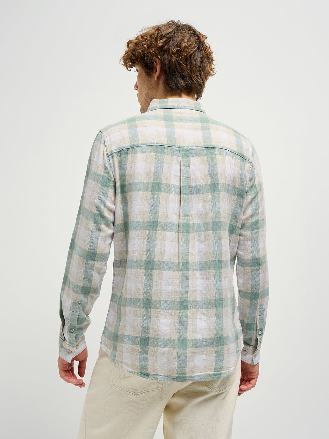 Men Multi-Color Checked Slim Fit Casual Shirt