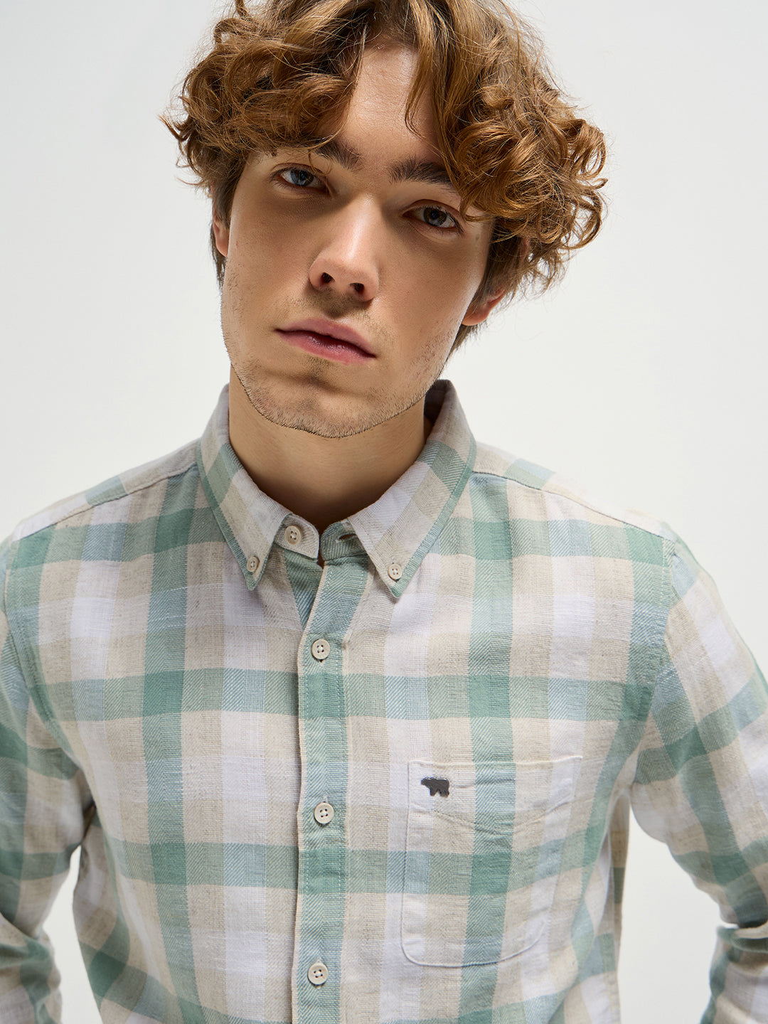Men Multi-Color Checked Slim Fit Casual Shirt