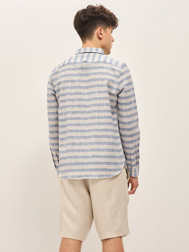 Men Blue Casual Shirt