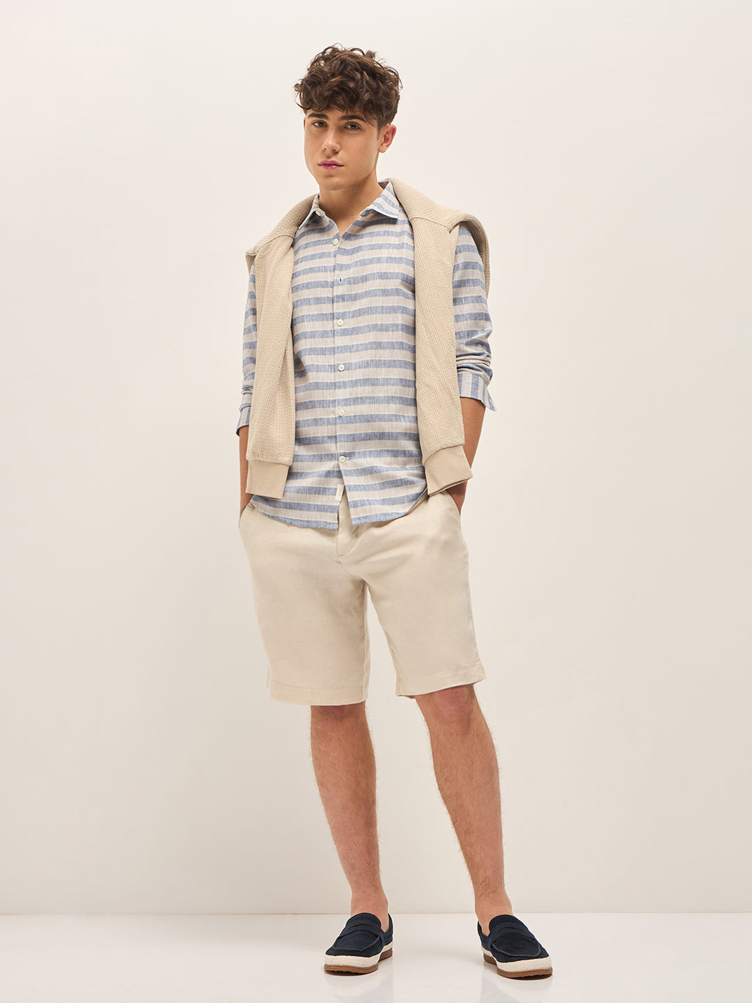 Men Blue Casual Shirt