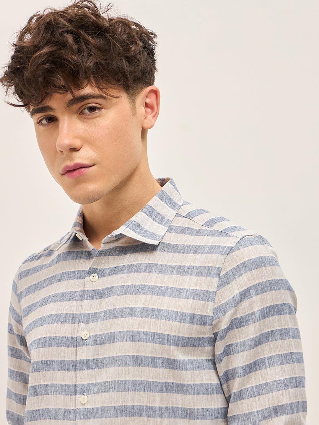 Men Blue Casual Shirt