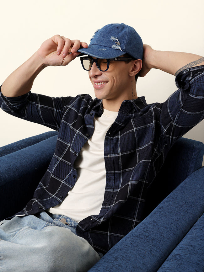 Men Striped Casual Full-Sleeve Shirt