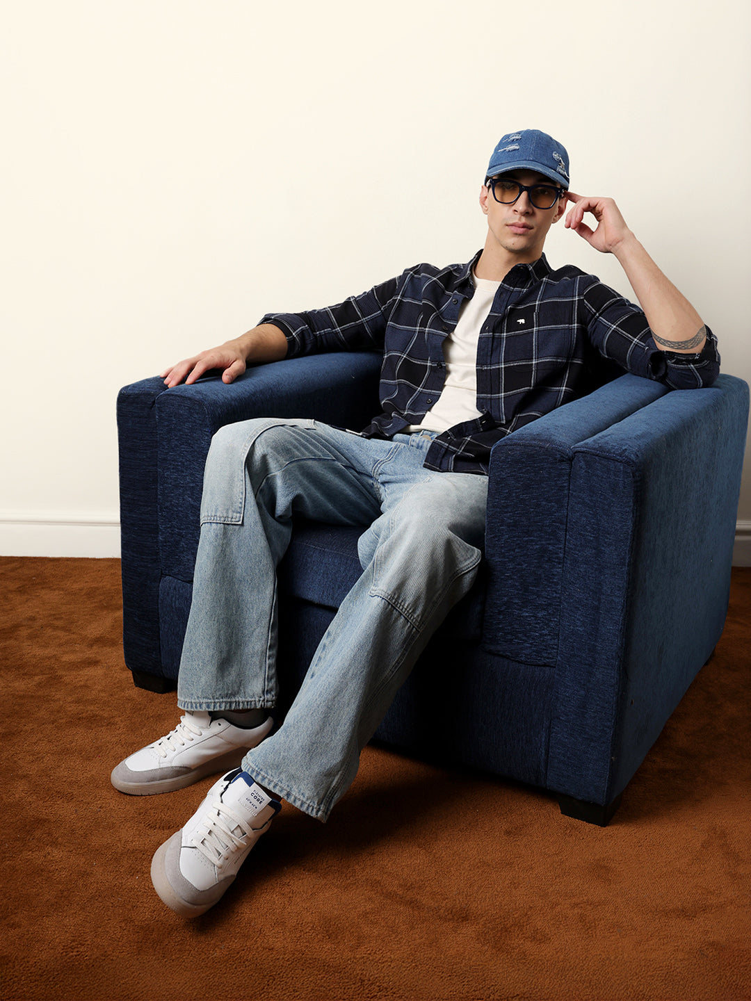 Men Striped Casual Full-Sleeve Shirt