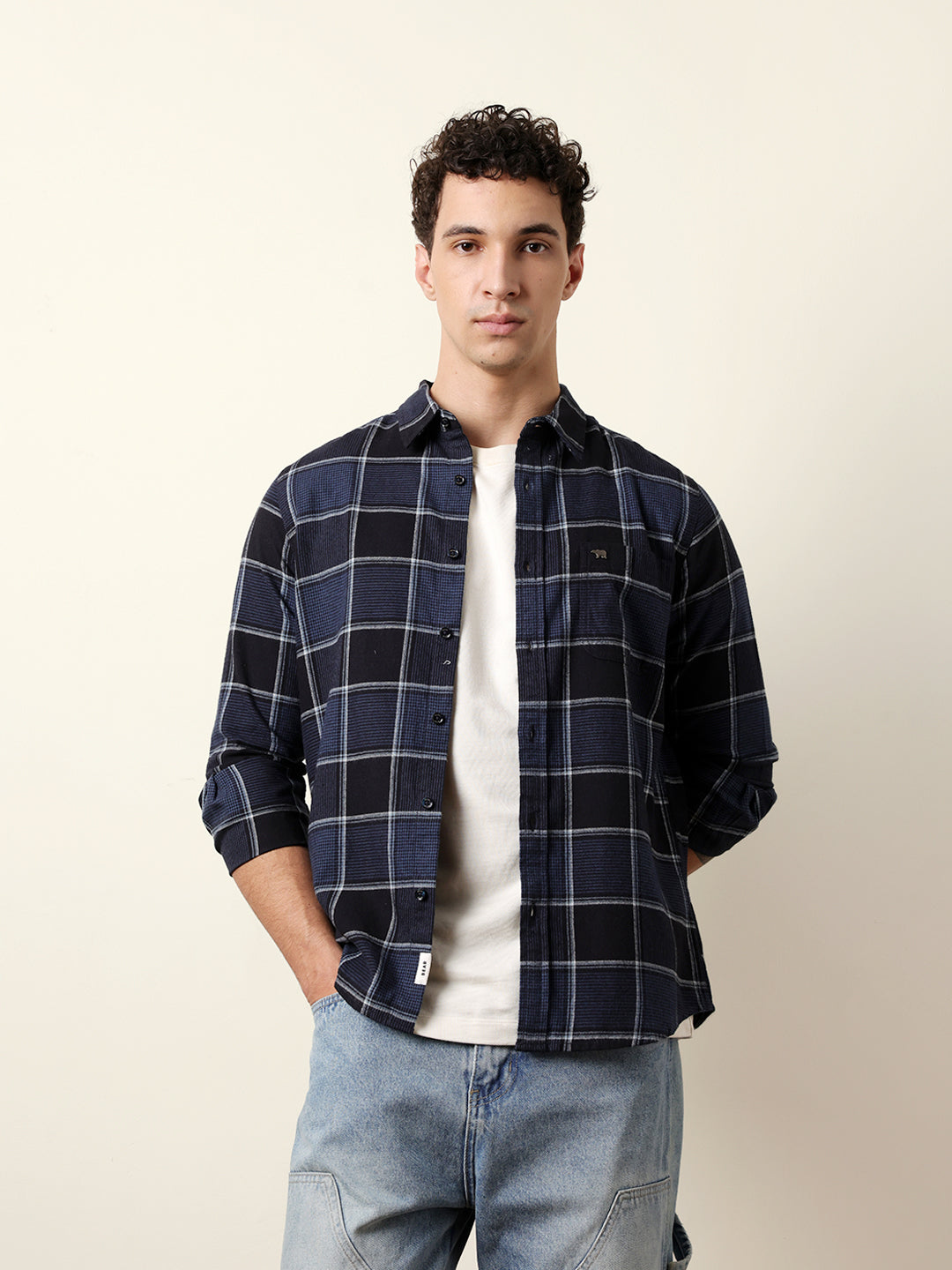 Men Striped Casual Full-Sleeve Shirt