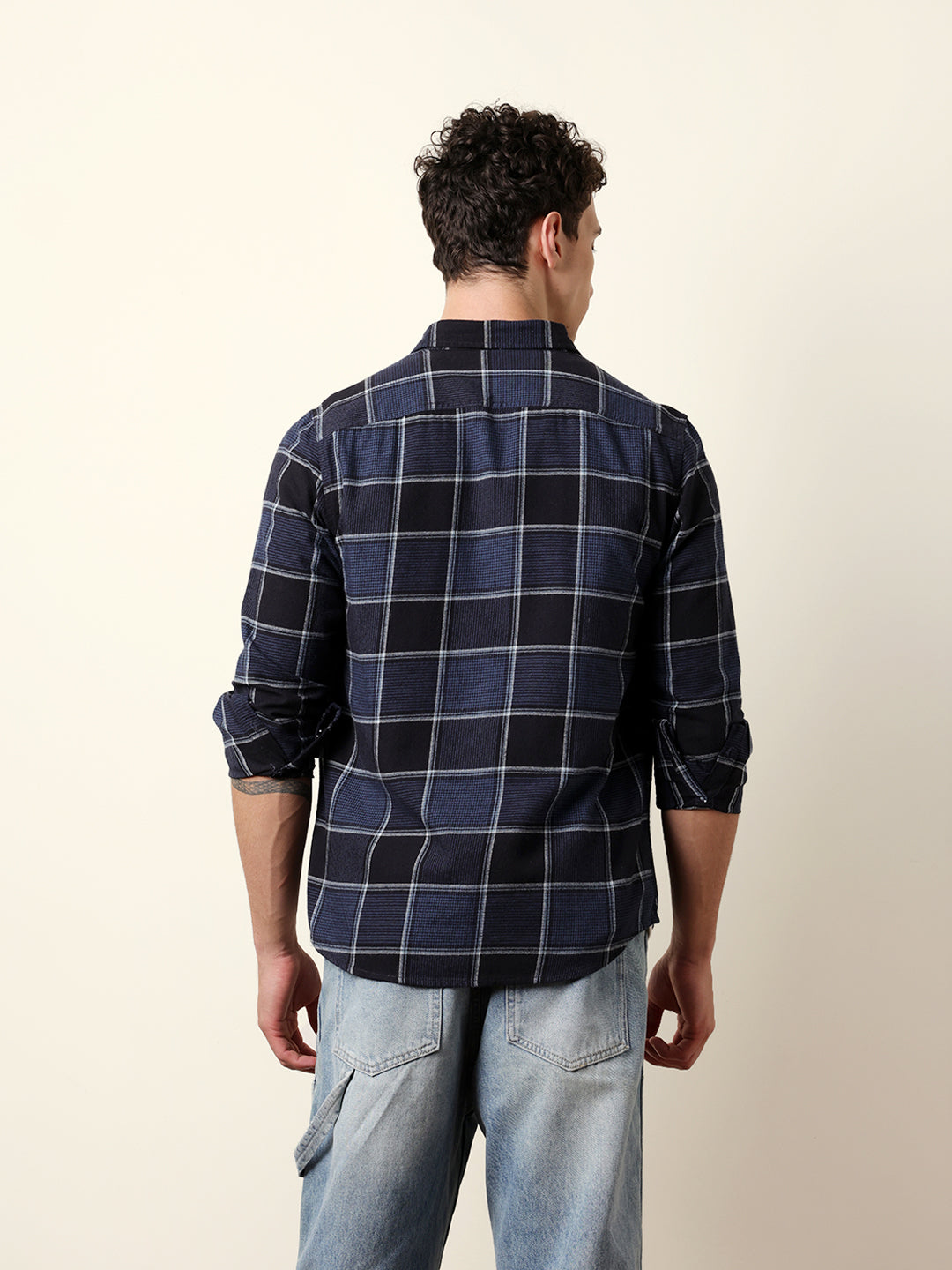 Men Striped Casual Full-Sleeve Shirt
