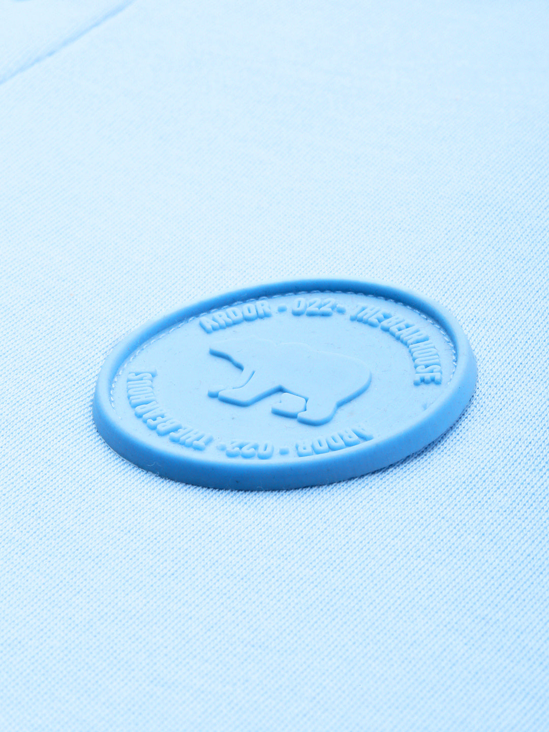 Men Ardor Edition Blue Tie and Dye Slim Fit Knitted Polo Collar T-shirt