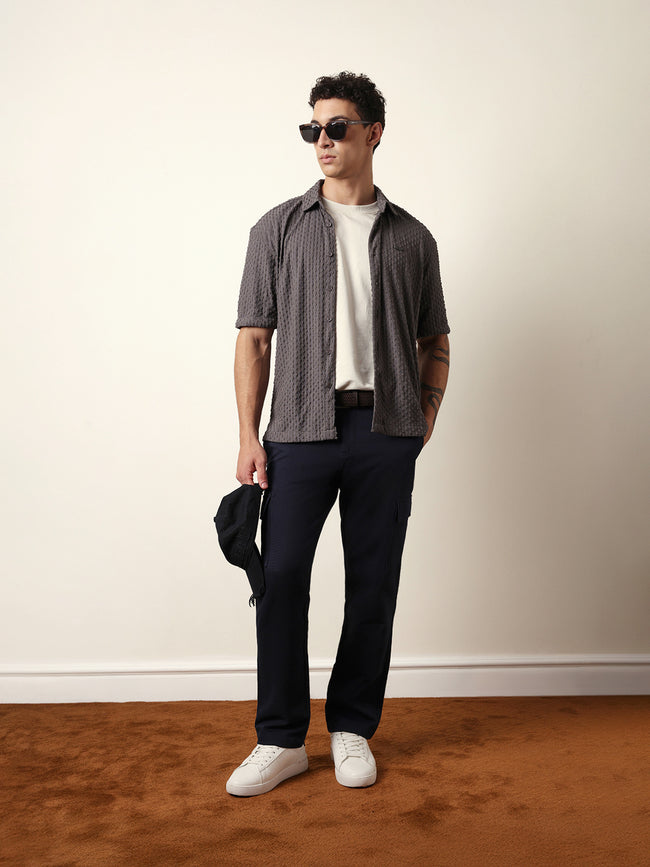 Men Modern Fit Casual Shirt