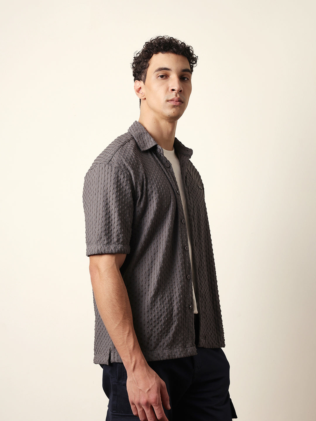 Men Modern Fit Casual Shirt