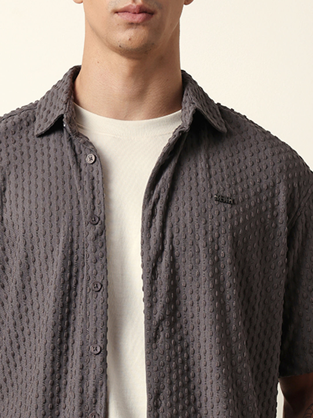 Men Modern Fit Casual Shirt