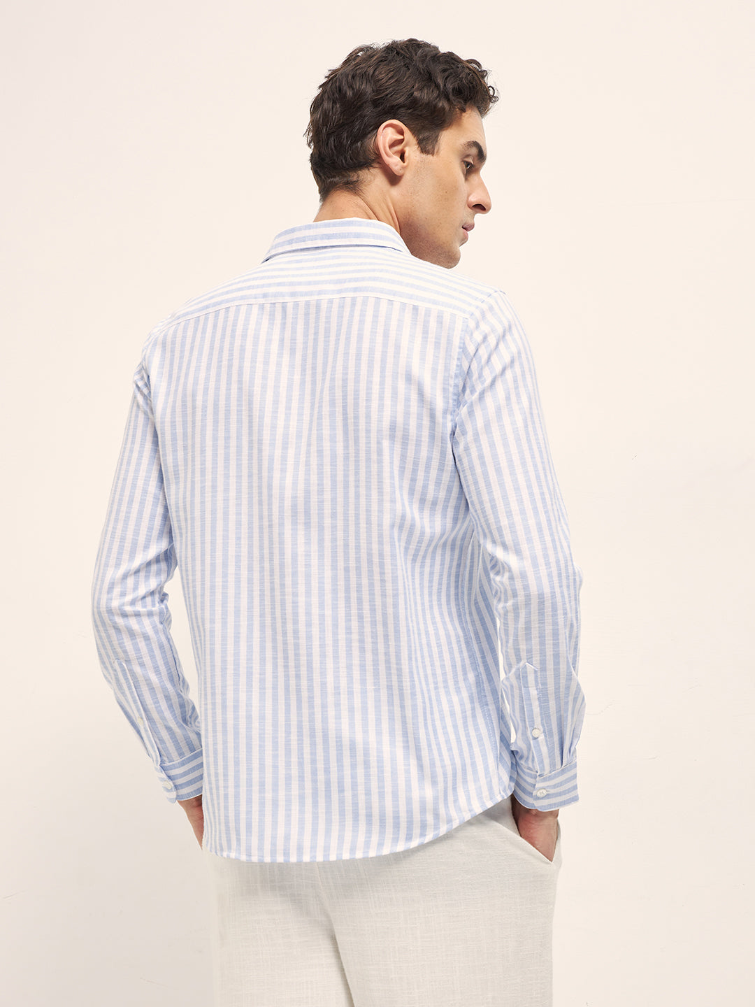 Men Blue Casual Shirt