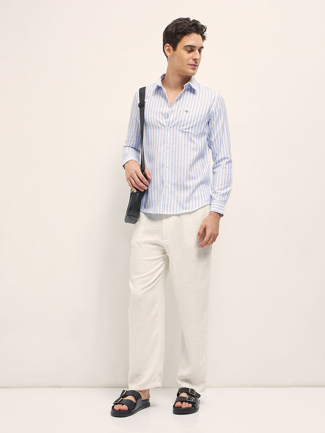 Men Blue Casual Shirt