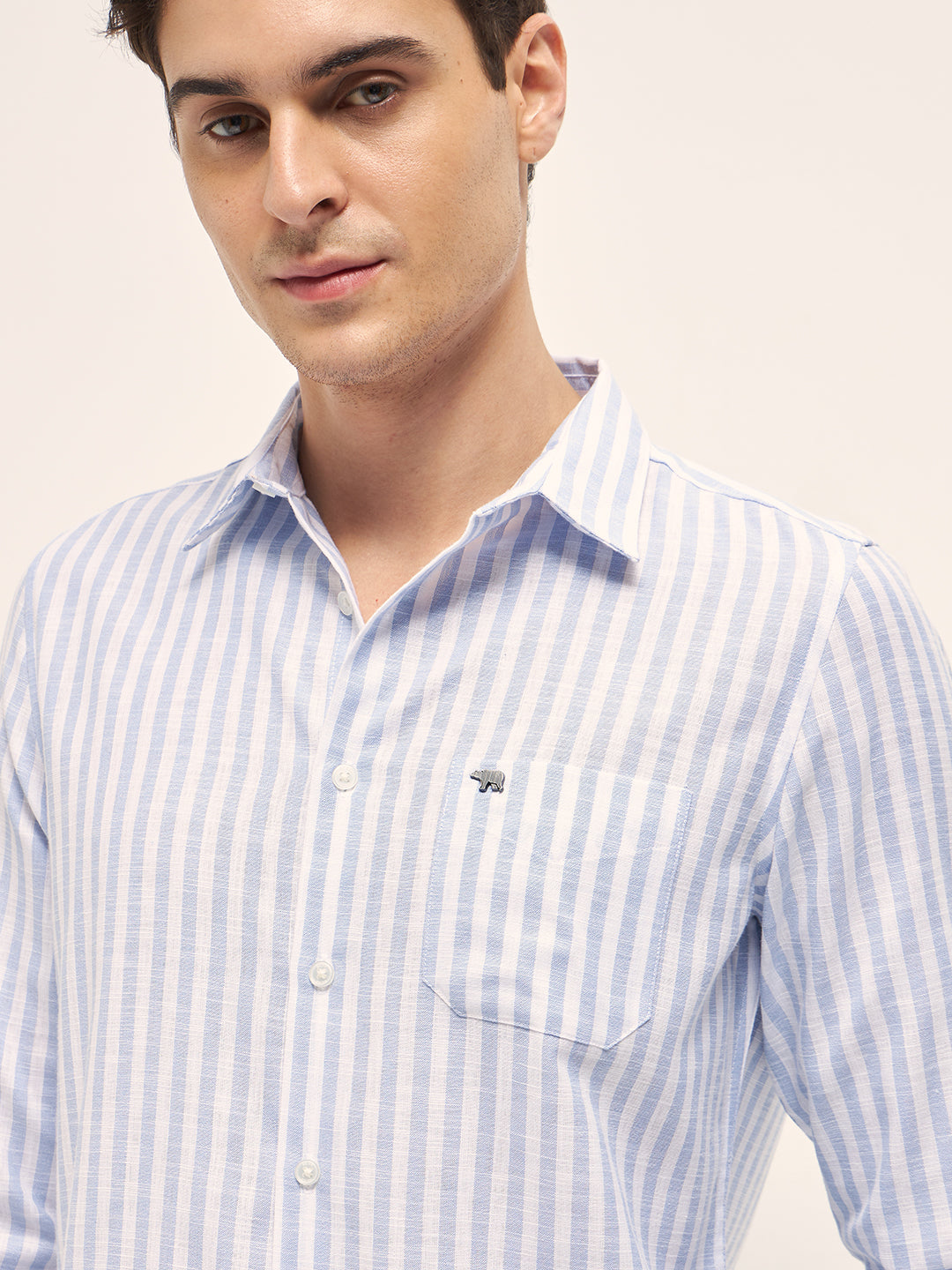 Men Blue Casual Shirt
