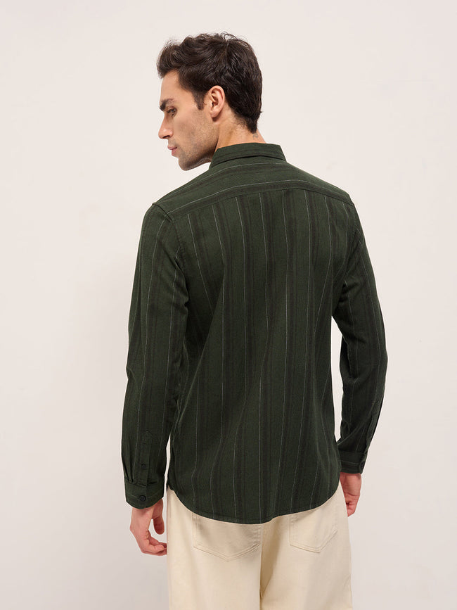 Men Green Casual Shirt