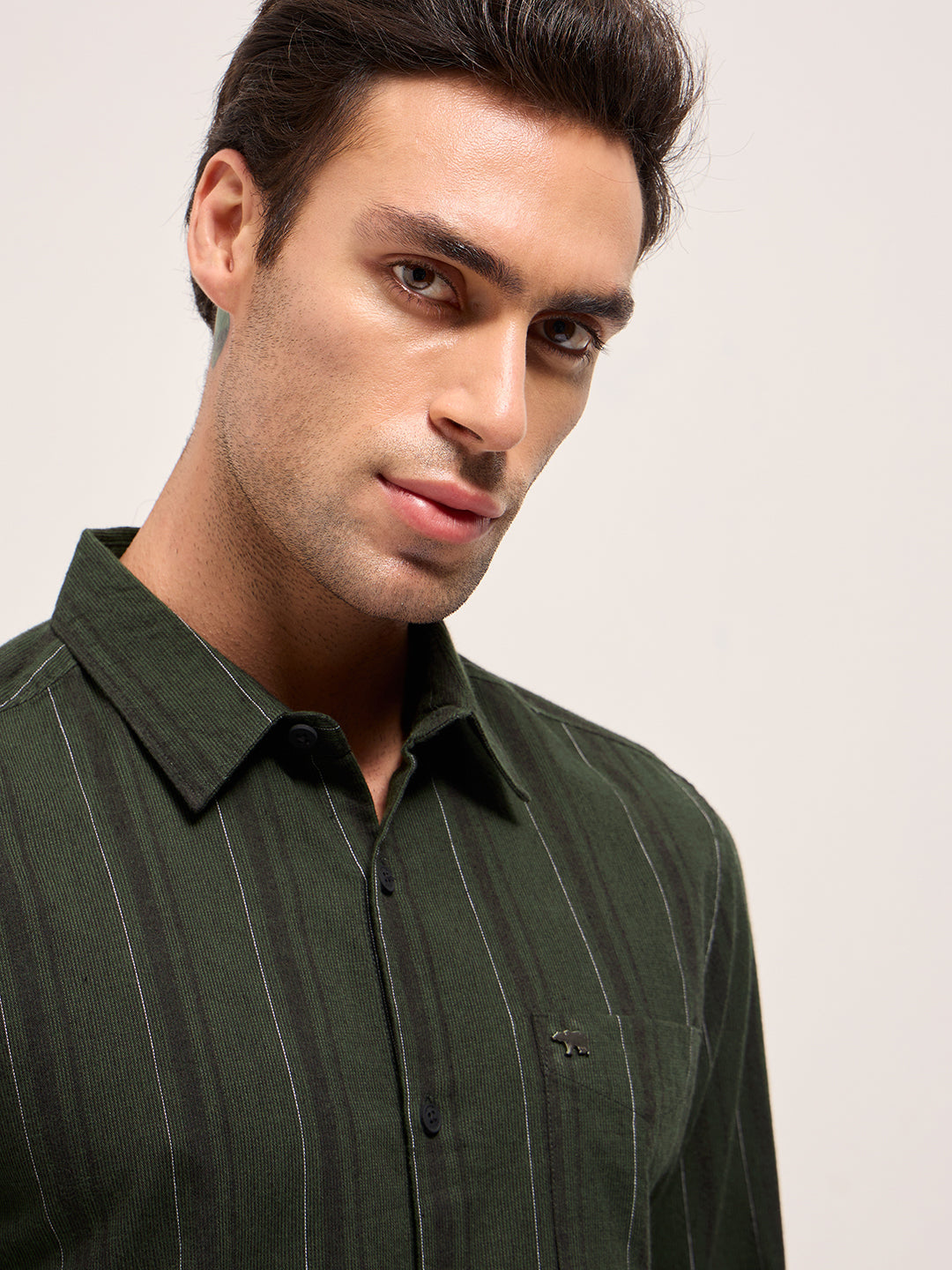 Men Green Casual Shirt