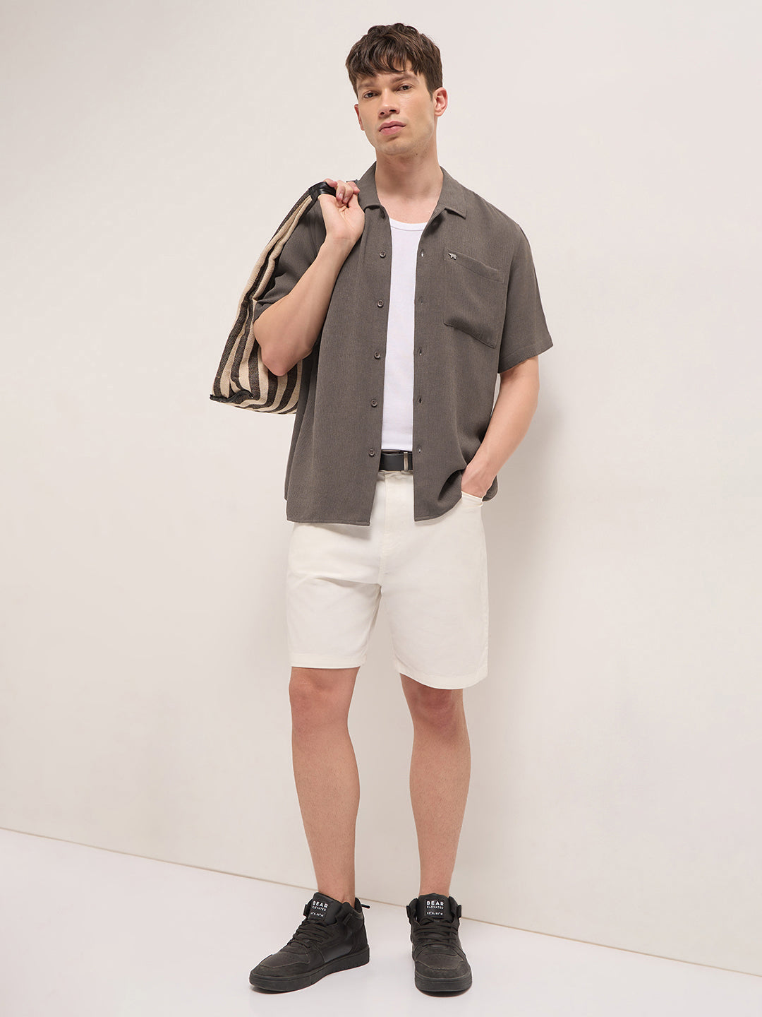 Men Brown Casual Shirt