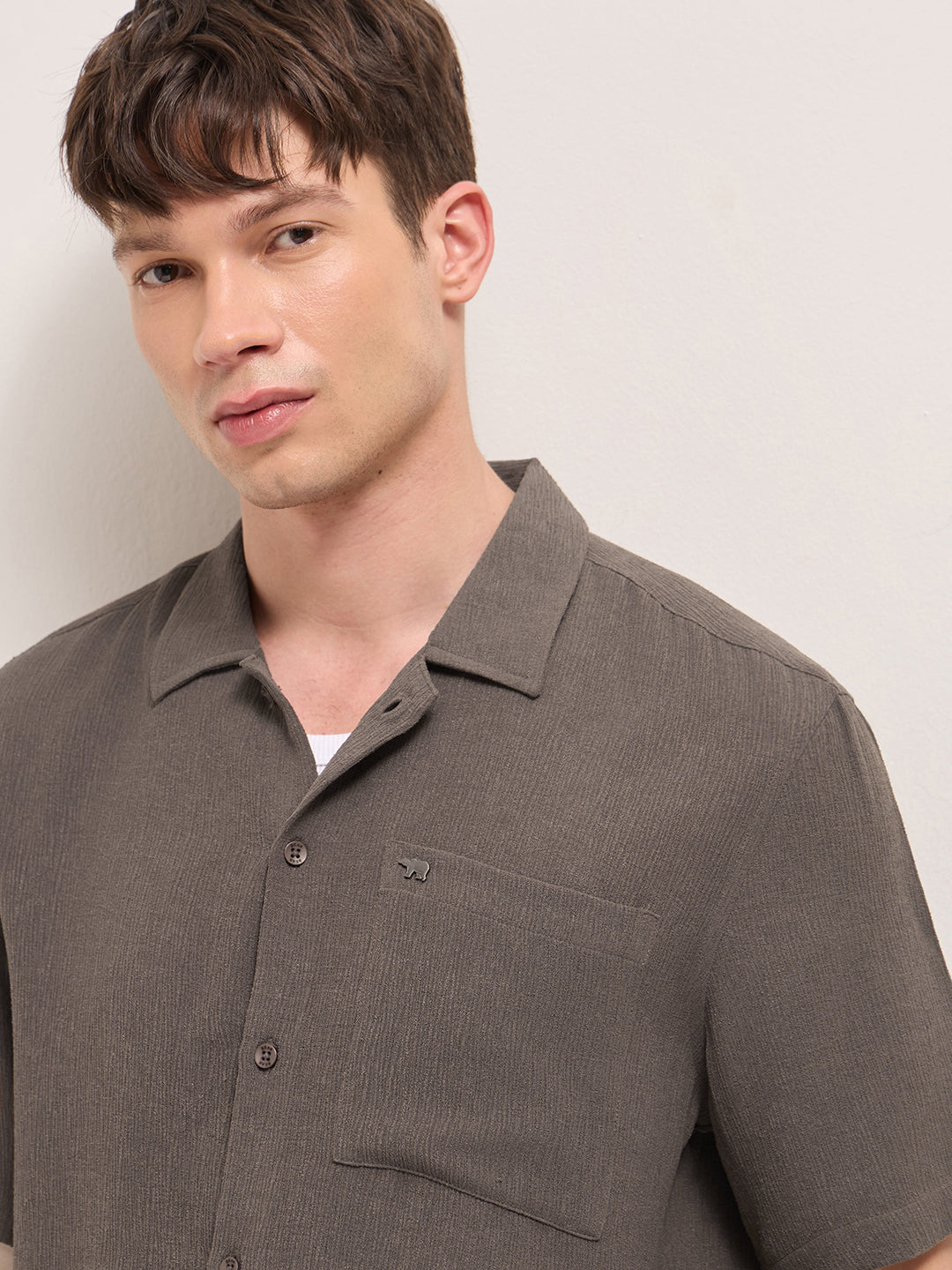 Men Brown Casual Shirt
