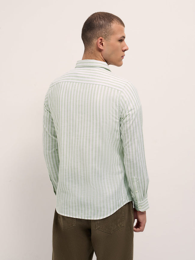Men Green Casual Shirt