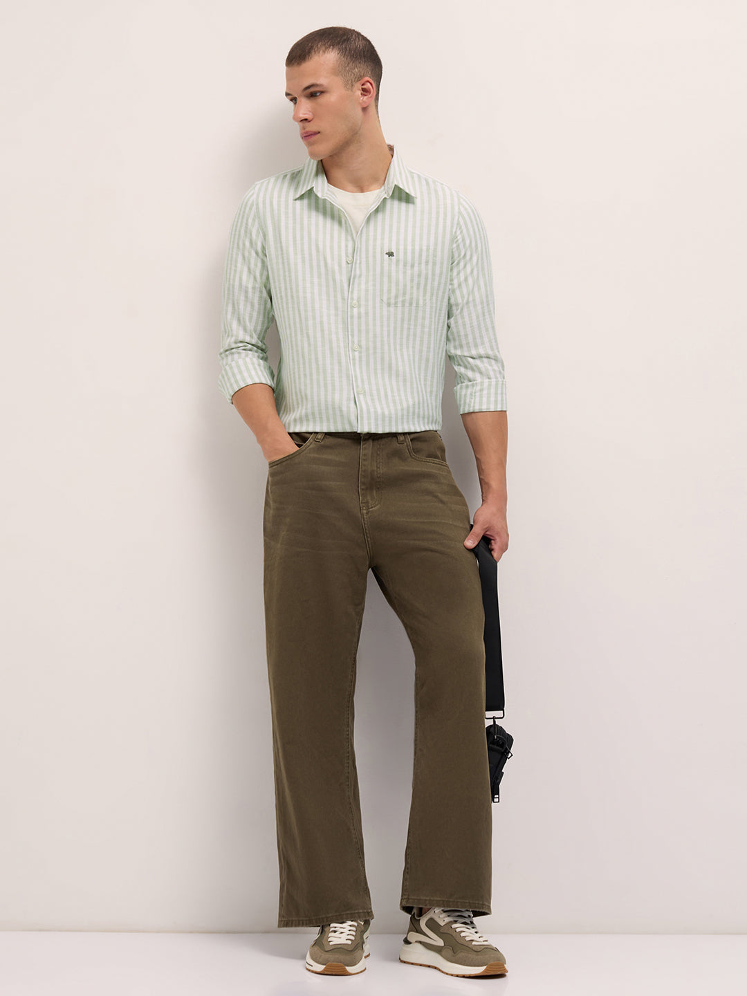 Men Green Casual Shirt