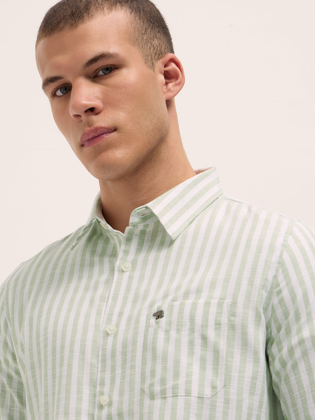 Men Green Casual Shirt