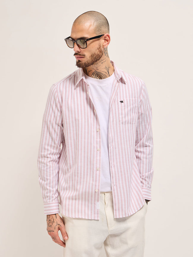 Men Pink Casual Shirt