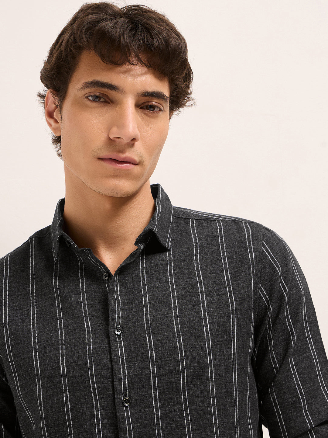 Men Woven Striped Casual Shirt