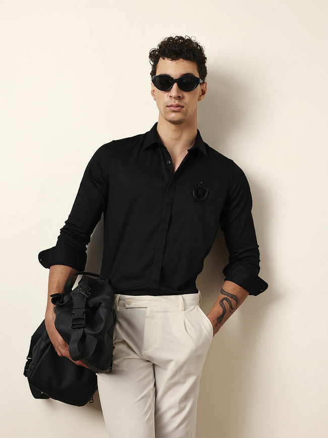 Men Modern Fit Casual Shirt