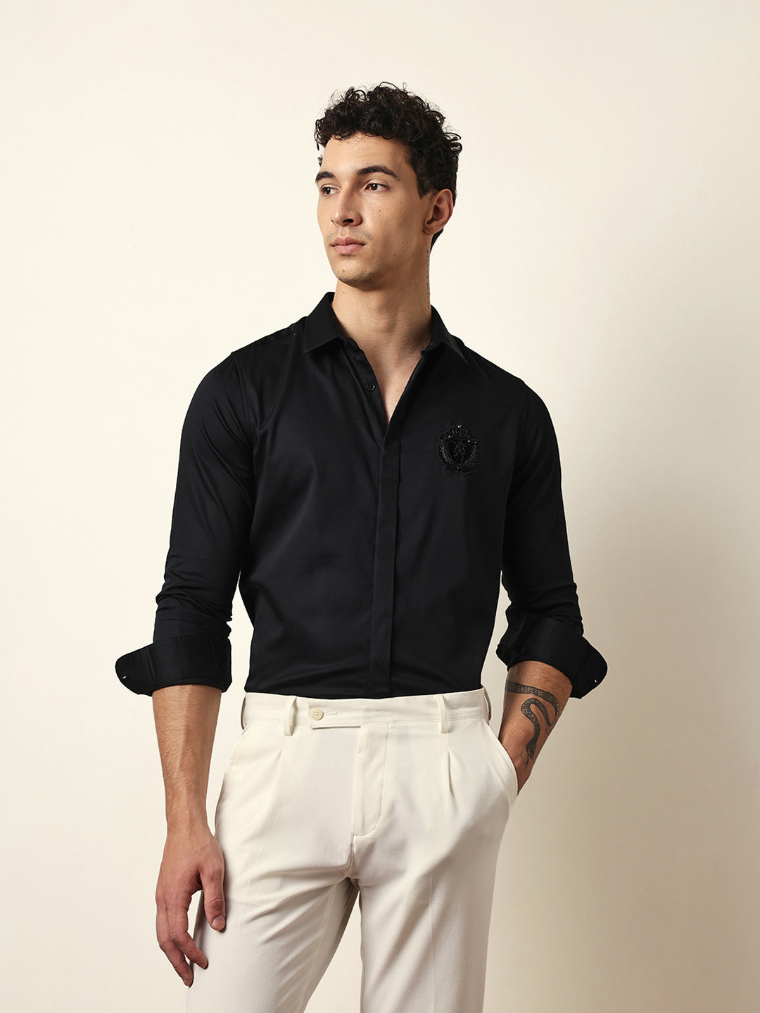 Men Modern Fit Casual Shirt