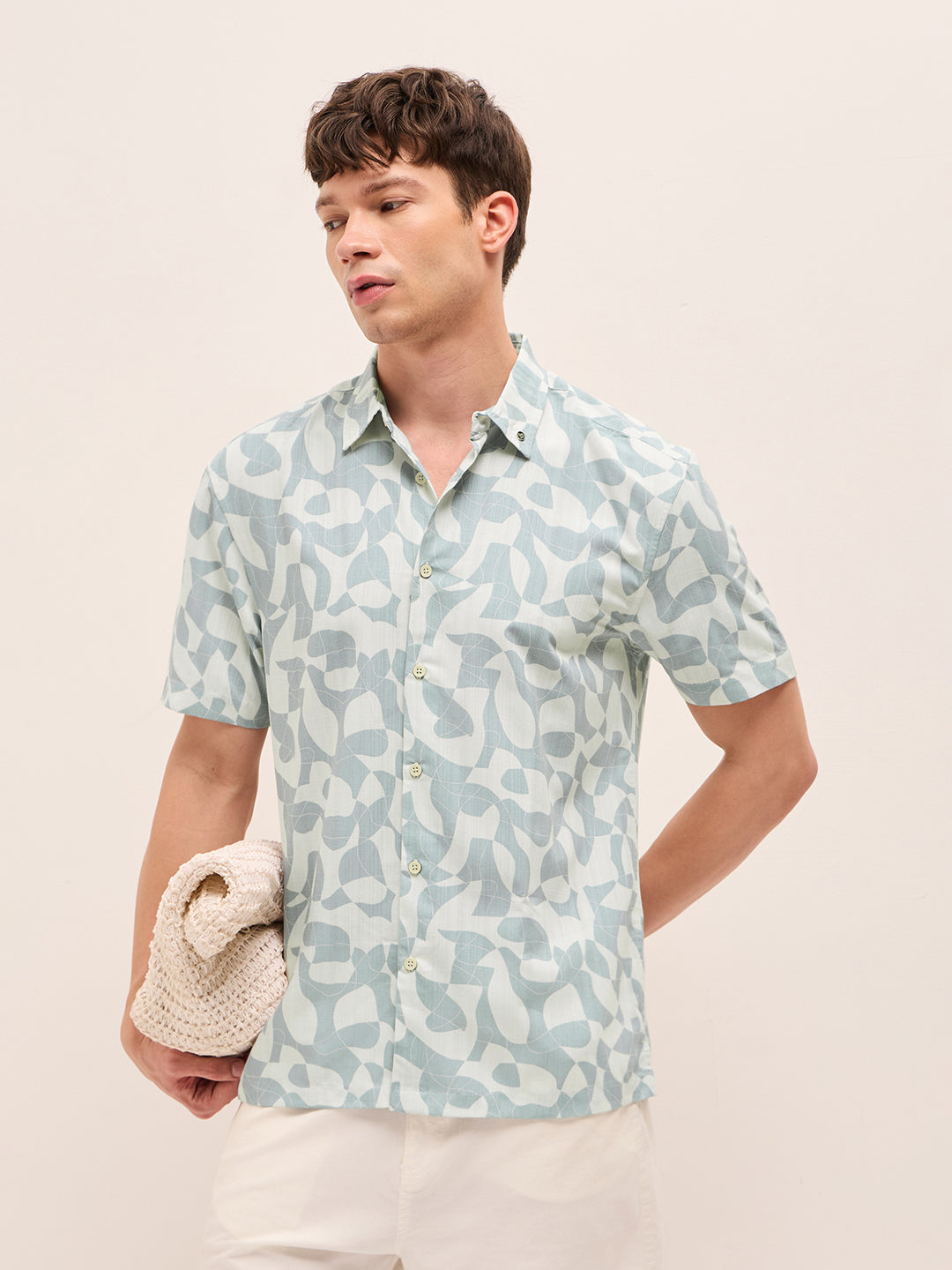 Men Blue Casual Shirt