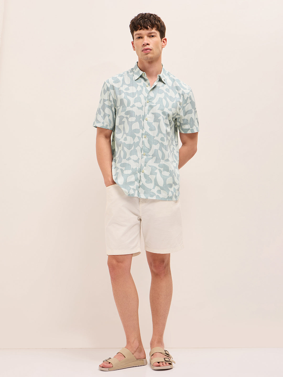 Men Blue Casual Shirt