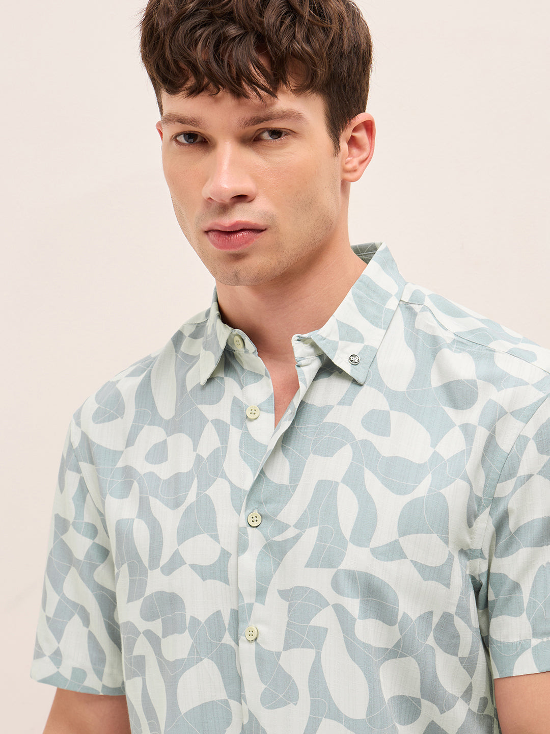 Men Blue Casual Shirt