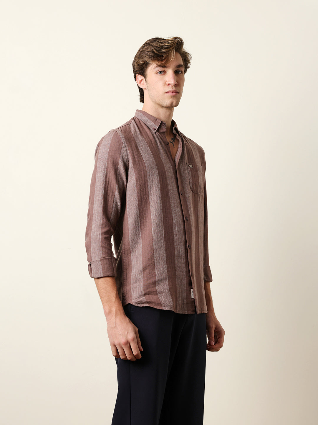 Men Checked Casual Full-Sleeve Shirt