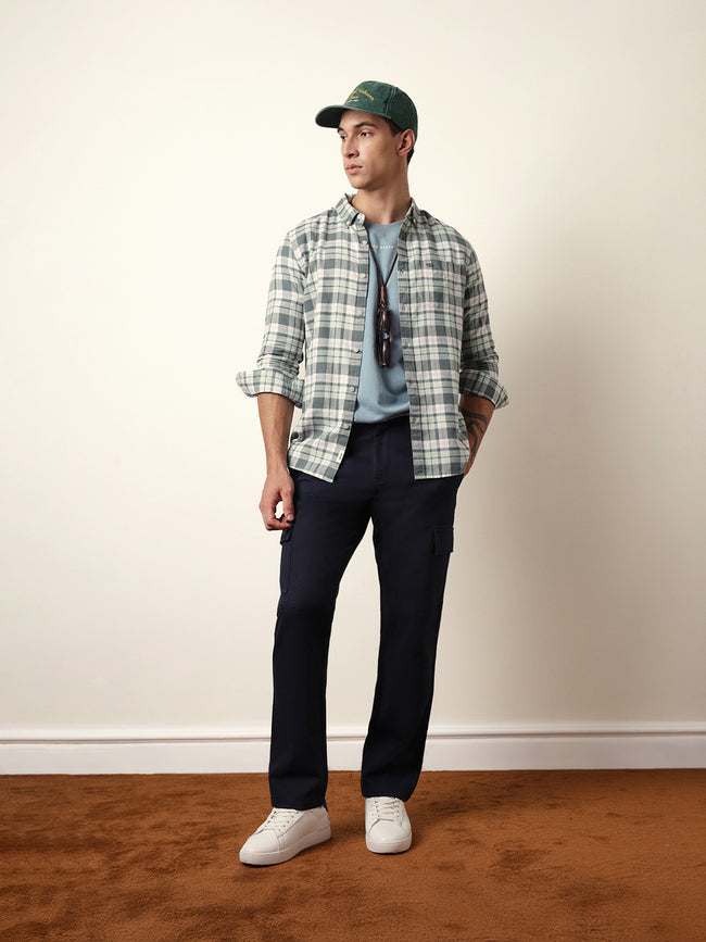 Men Modern Fit Casual Shirt