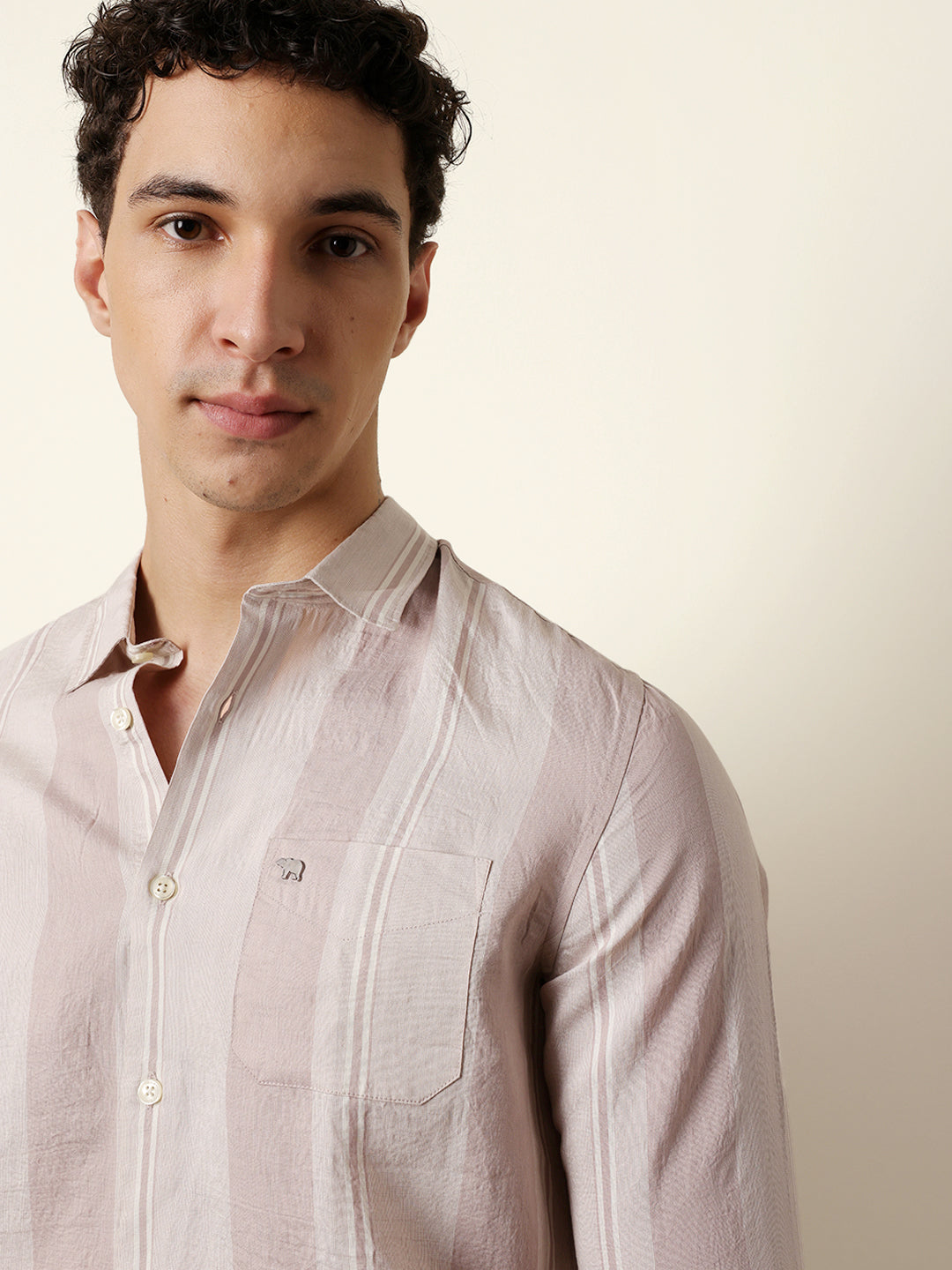 Men Striped Casual Full-Sleeve Shirt