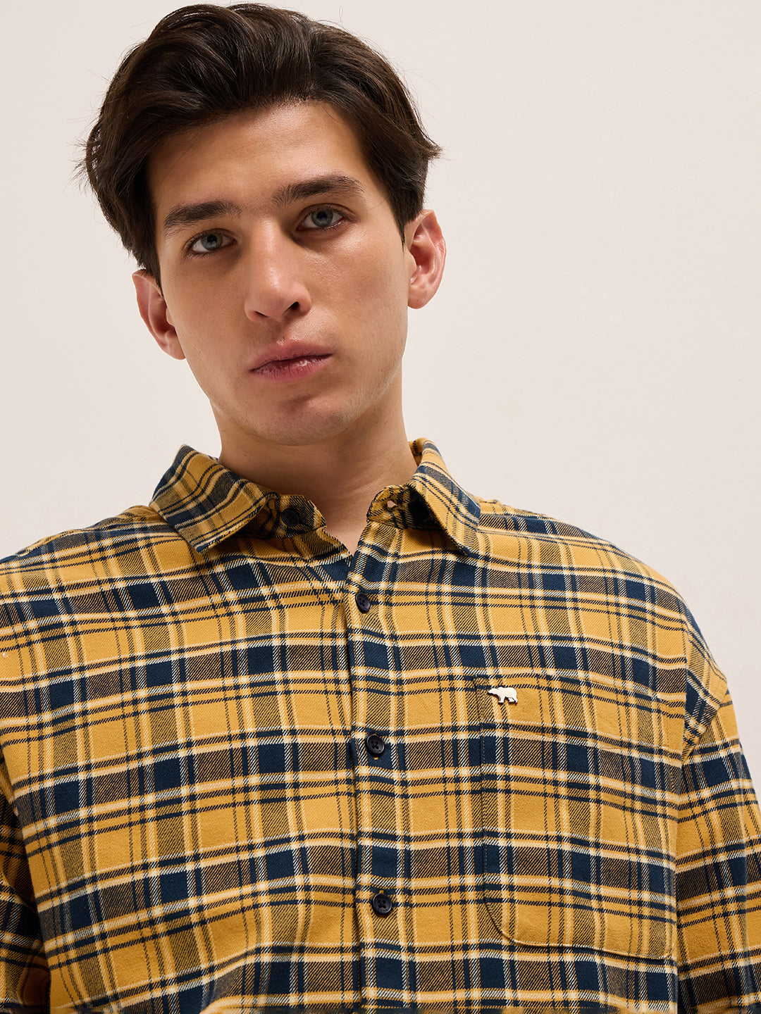 Men Yellow Casual Shirt