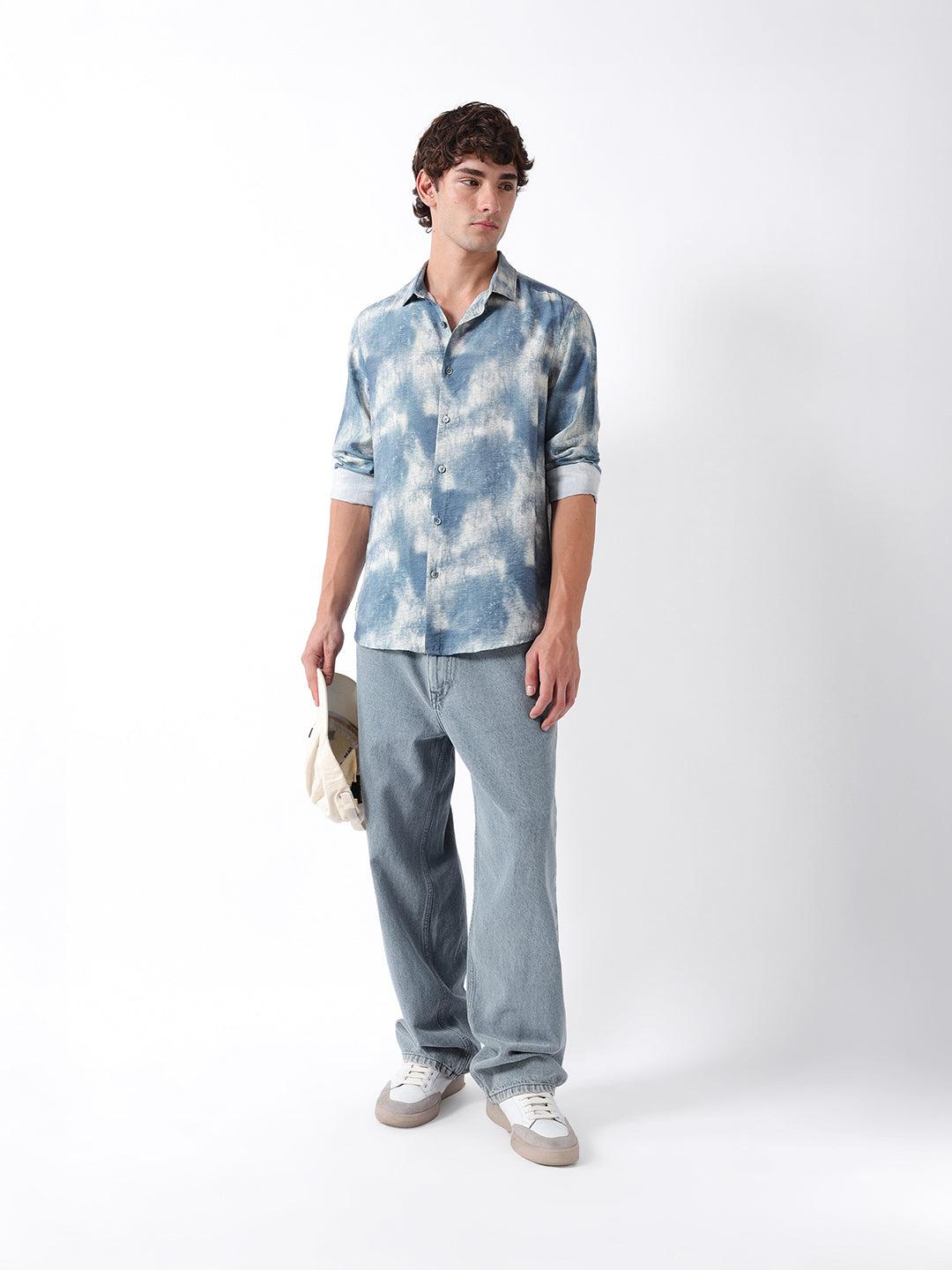Men Blue Casual Shirt