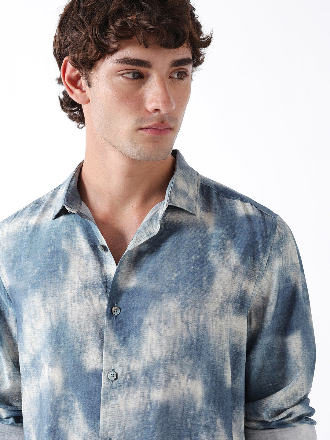 Men Blue Casual Shirt