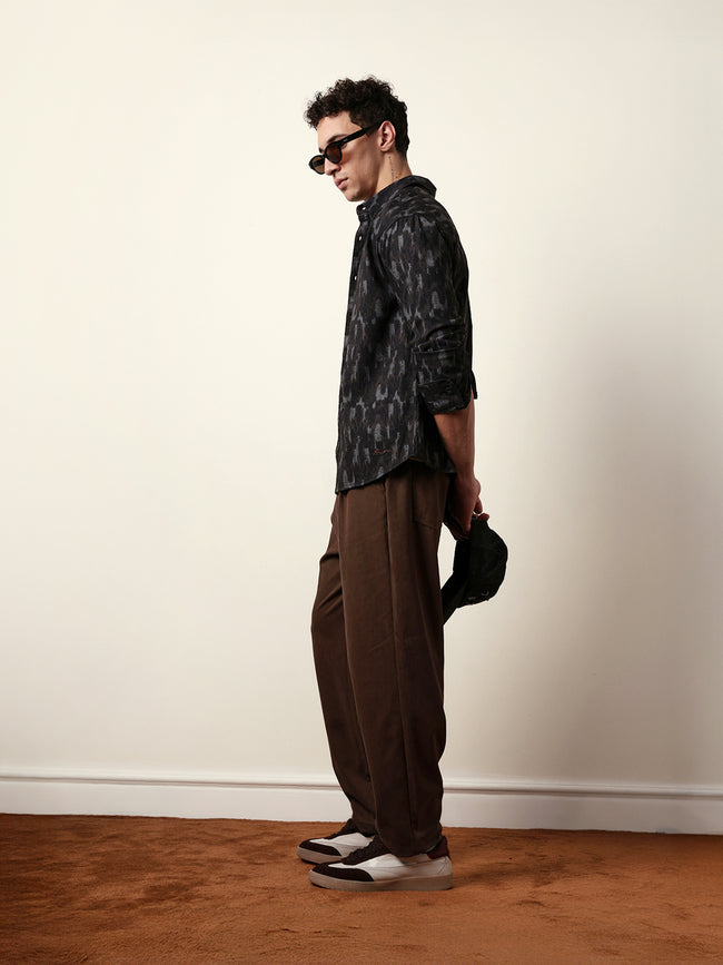 Men Printed Casual Full-Sleeve Shirt