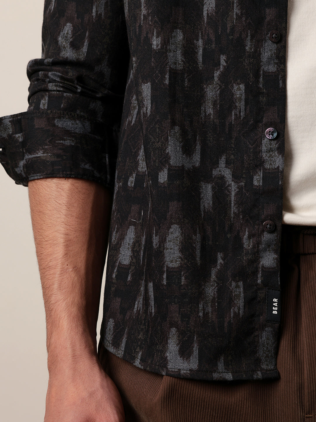 Men Printed Casual Full-Sleeve Shirt