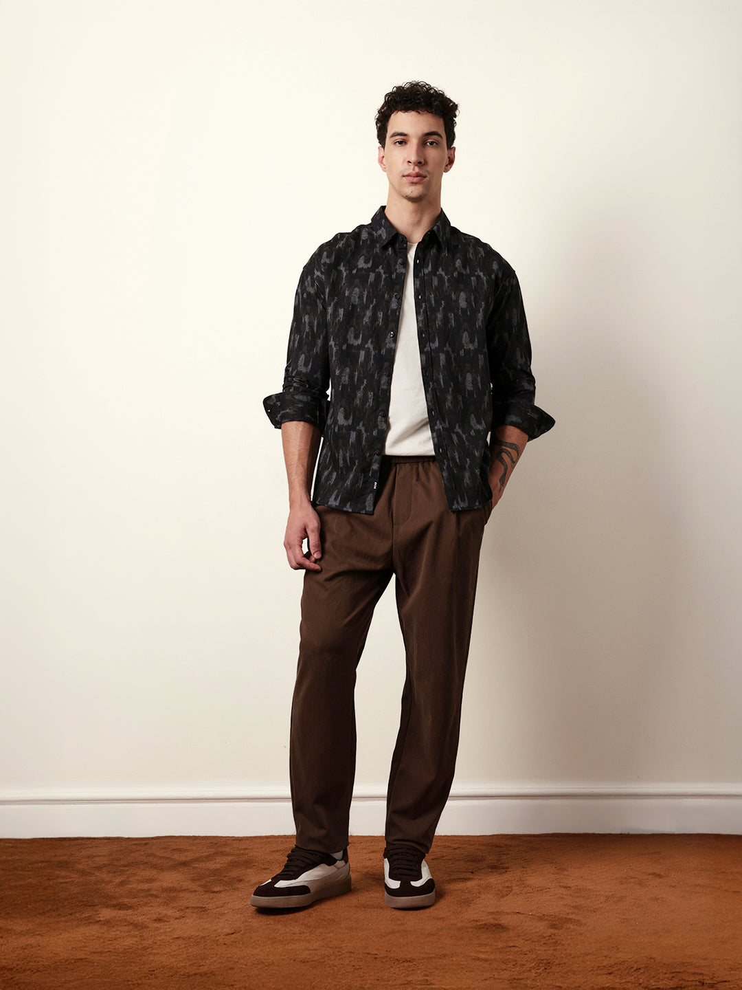Men Printed Casual Full-Sleeve Shirt