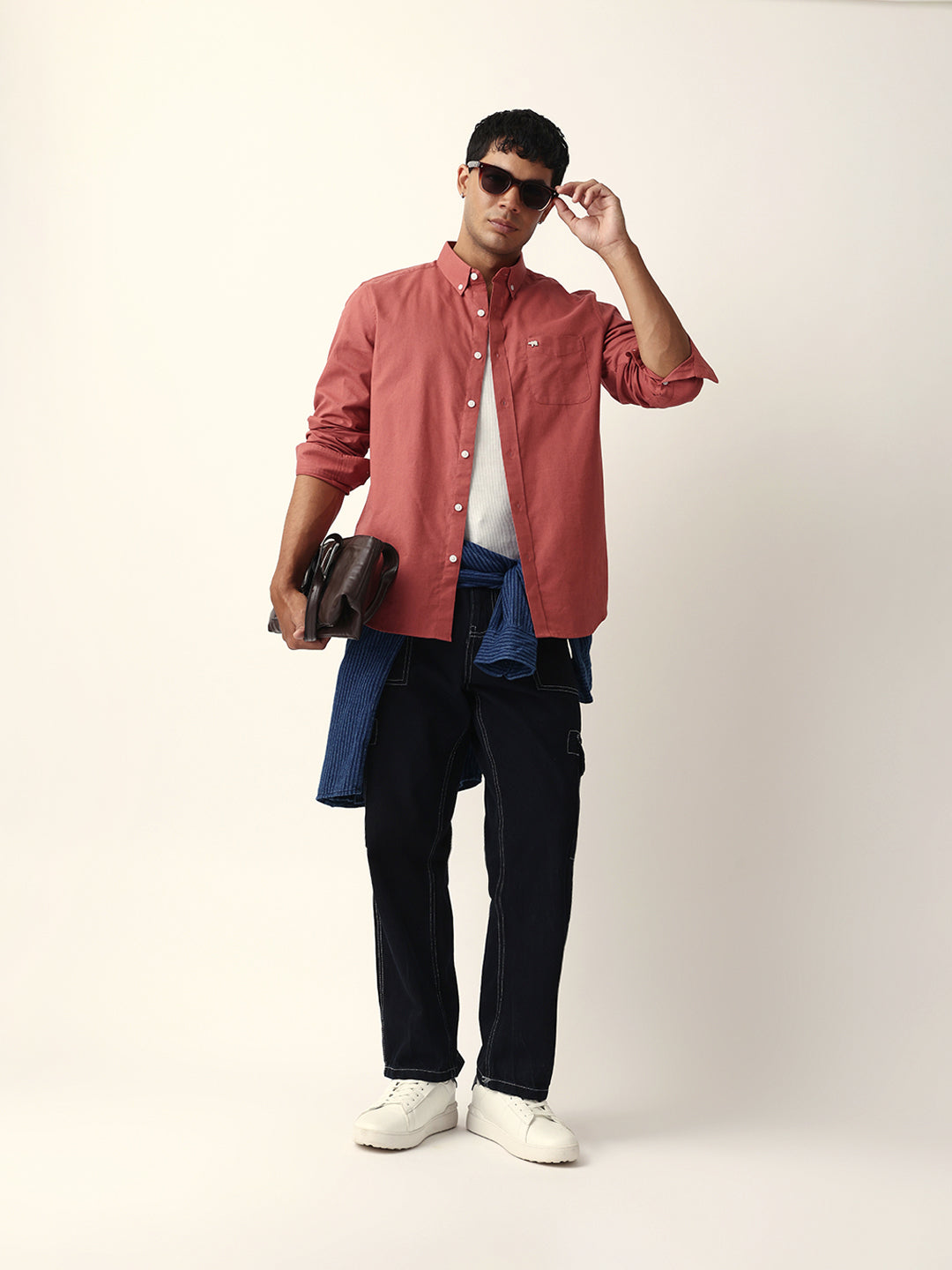 Men Red Casual Shirt