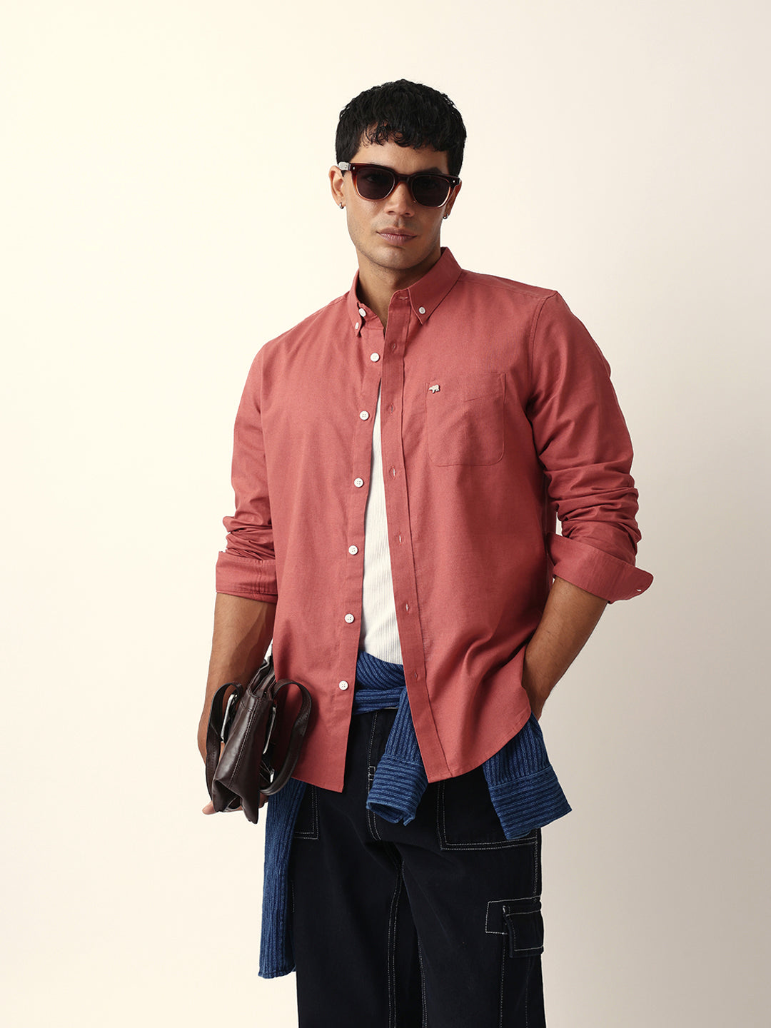 Men Red Casual Shirt